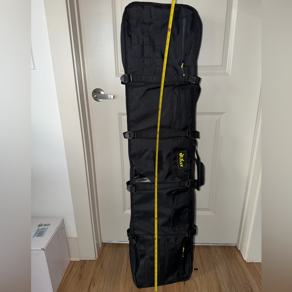 Black Tactical Gear Bag with Yellow Details